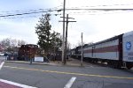 Erie Lackawanna Power Car in the consist just as the train crosses South St 